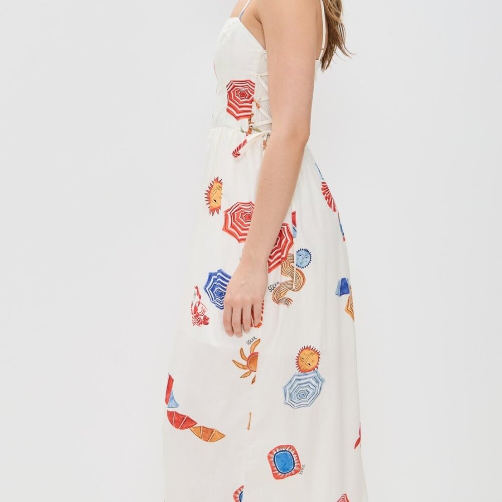 NWT $193 Dress To Sun Print Maxi Dress Size XS - Picture 2 of 5
